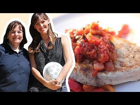 Ina & Jennifer Garner Make Swordfish Provencal | Barefoot Contessa: Cook Like a Pro | Food Network