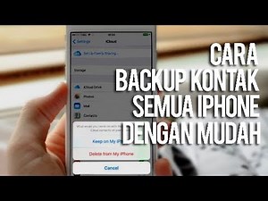 CARA MEMBACKUP KONTAK DI IPHONE DENGAN MUDAH