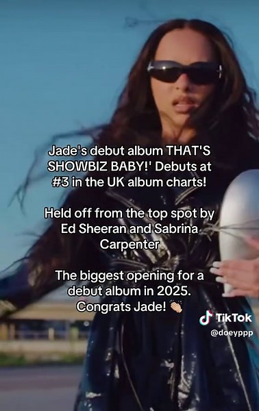 Jade's Debut Album 'That's Showbiz Baby' Hits #3
