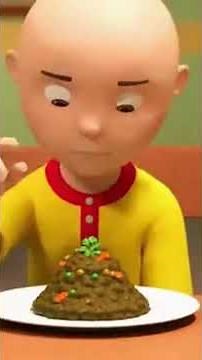 Caillou says no gross dinner and gets grounded #sora2 #shorts