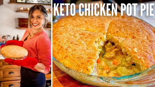 Juicy keto chicken pot pie! How to make keto chicken pot pie that's only 4 net carbs!