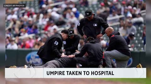 Umpire hit in head by foul ball in Twins-Mets game sent to hospital