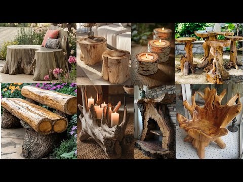 Tree Stump Furniture Ideas for Sustainable & Stylish Home And Outdoor Décor