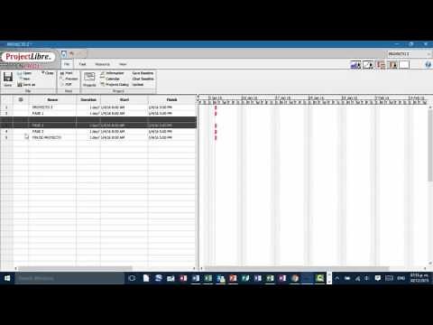 002 MS PROJECT VS PROJECT LIBRE Crear las Fases de un Proyecto