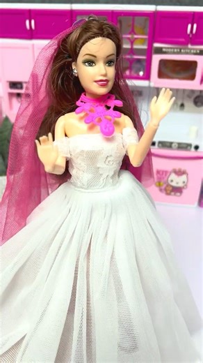 Satisfying Unboxing Barbie & Ken Wedding Set Toys! 💖 #shorts