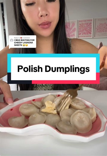 Lunch Mukbang: Polish Dumplings and Cheesy Lasagna