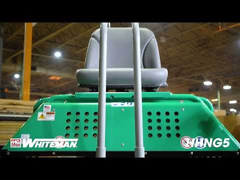 Finish Concrete on an MQ Whiteman HHNG5 Ride-On Power Trowel