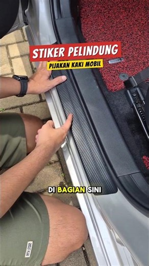 Beli stiker buat mobil tuh minimal ada gunanya lah, kayak ini nih! #stikerpelindungpijakankakimobil