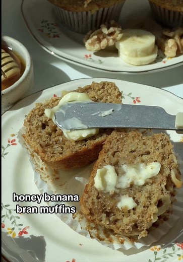 Delicious Honey Banana Bran Muffins Recipe