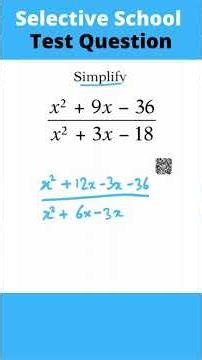 Important Selective School Exam Question | Algebra | Factorisation | #mathshorts #selectiveschool