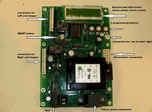 American Bill Changer Parts; Control Board