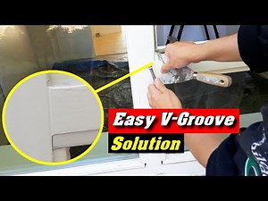 HOW TO CREATE A V-GROOVE JOINT ON A WOODEN WINDOW FRAME? DIY Tutorial