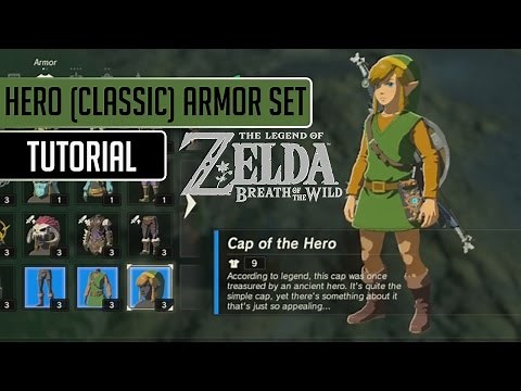Zelda Breath of the Wild | 'Hero' Armor Set Tutorial (Wii U)