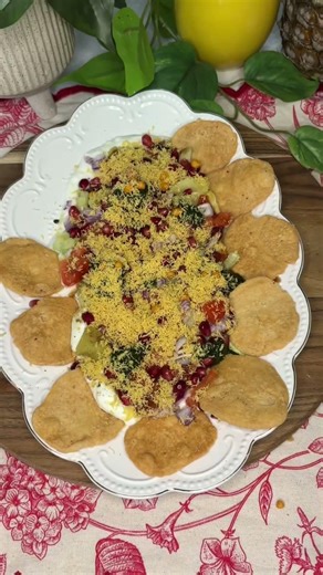 Holi Special Papdi Chaat at Home! 🌈 #shorts #holi2026