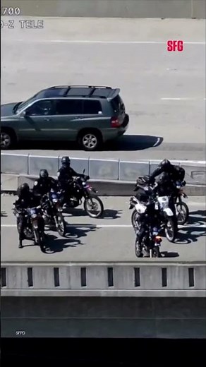 Footage shows nearly 100 cyclists biking against traffic toward I-80
