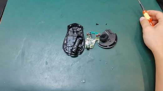 罗技M330鼠标拆解回装 GBB键鼠配件维修店