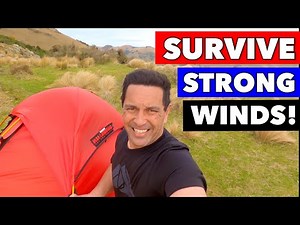 How to WILD CAMP IN STRONG WINDS and SURVIVE!