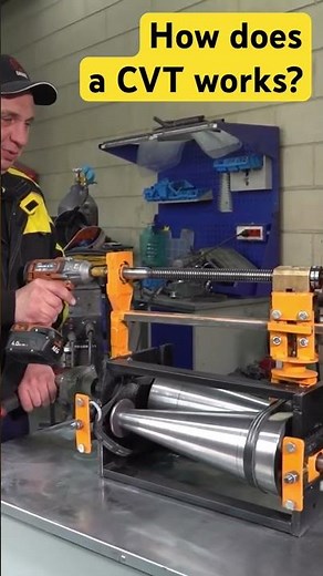 Bench testing a homemade CVT before fitting it to a car