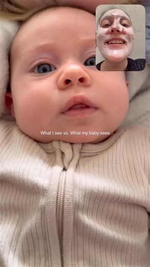 Kristan Menard | SO MUCH CONFUSION 😂 Face mask morning is not the one for baby Poppy. You sound like mum, you smell like mum but mum, what is on your face?!... | Instagram