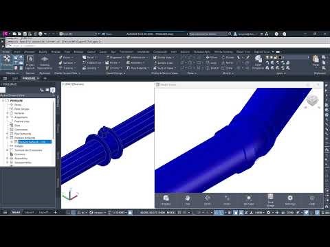 CIVIL 3D Pressure Pipe & Fittings & Appurtenance in Navisworks Model Coordination