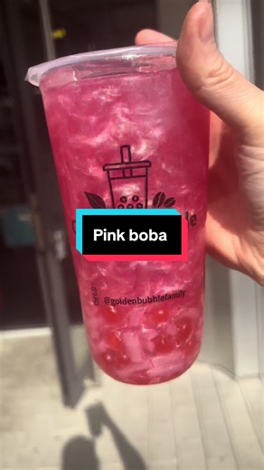 Perfect bubble tea with this weather ✨#shiny #glitter #bubbletea #fyp #pink