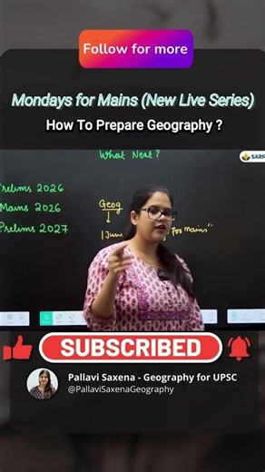 Mondays for Mains | Geography Optional Answer Writing Initiative | Pallavi Maam