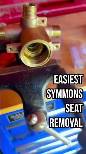 EASIEST SYMMONS SEAT REMOVAL! Rebuild Symmons valves in seconds #shorts #diytools #plumbers #rebuild