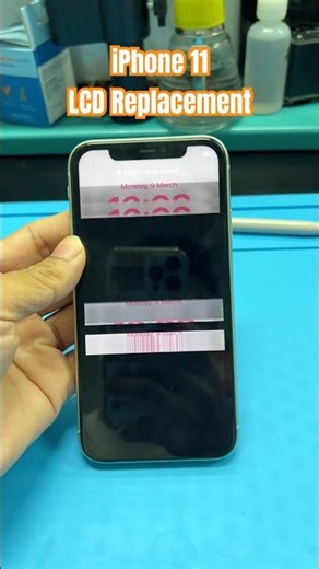 iPhone 11 LCD Replacement 😢 #iphone11 #lcdreplacement #broken