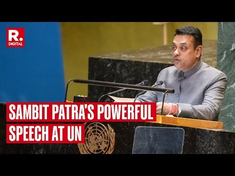 Sambit Patra Delivers Key Speech at UN on Report by Human Rights Council