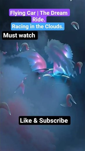 Flying Car | The Dream Ride.#FlyingCar#Porsche911#CloudRide#AngelWings#Shorts#Vibes#trending #viral