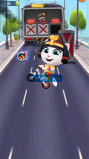 Cleo Angela vs Raccoonz! Talking Tom Gold Run Gameplay #shorts #talkingtom