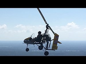 Sparrowhawk Bensen Dominator Gyroplane Flying At Zephyrhills Florida Airport