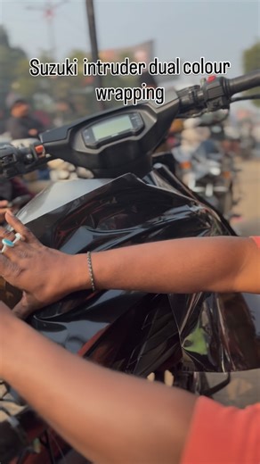 FAHAD on Instagram: "Suzuki Intruder full body wrap with dual colour . . . . . . . . . . . . #virelvideo #viralreels #tranding #instagram #trendingnow"