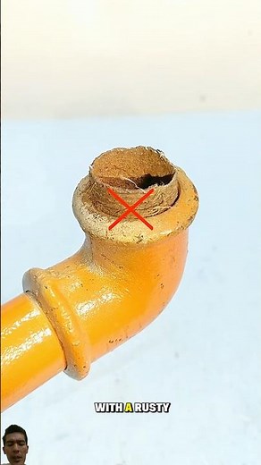 The Easiest Trick to Fix a Rusty, Broken Pipe” #PlumbingTips #DIYFix #HomeRepairHack