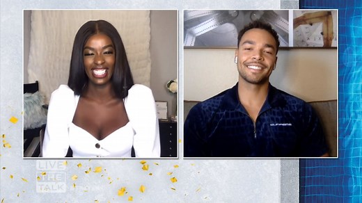 Love Island USA's Justine Nbida and Caleb Corprew talk about adjusting to a long-distance relationship, and how they plan on spending their prize money. | The Talk