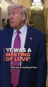135K views · 2.6K reactions | President Donald Trump attended a House GOP meeting on Capitol Hill Tuesday morning to try and unify the party and push his big, beautiful bill forward. While leaving Capitol Hill, Trump told reporters the session "was a meeting of love." https://bit.ly/4k0lSIh #trump #mikejohnson #gop #trumpadministration #capitolhill #politics | The National Desk - TND | Facebook