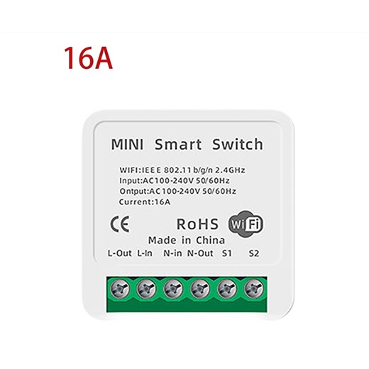 Smart Switch Module Mini Wireless Remote Control smart switch relay Switch Relay Home Hotel WiFi Smart Breaker, 16A - Walmart.ca