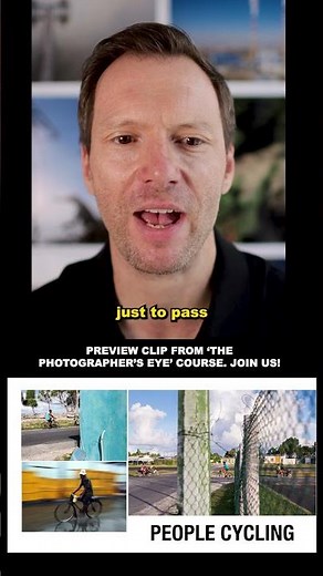Capture People CYCLING for an Interesting Photo Moment!... Photo Course Clip
