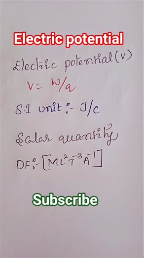 Electric potential#physics #explorephysics #physicsconcepts