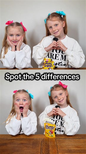 Spot the 5 differences… can you spot the differences… comment below your answers . #challenge #game #fyp #viralvideo #spotthedifference @The Flo & Lissy Show - Backup . (Declaration: Video & account made, produced & edited by Dad)