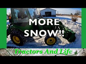Tractor Fixed so its time to plow MORE SNOW!