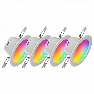 Nanoleaf Essentials Colour Matter Smart LED 3.5" Downlight - 4 Pack
