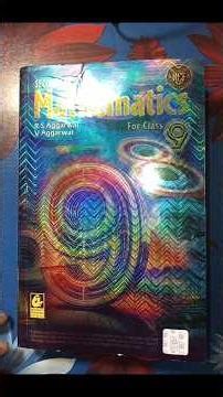 New RS Aggarwal math class 9th book review #rsaggarwal