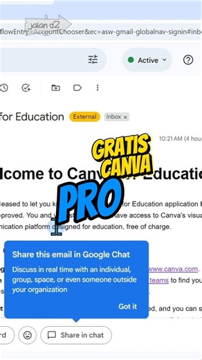 FREE Canva PRO with KEMENAG GWS Account APPROVED - Canva Education Successfully Activated #canva ...