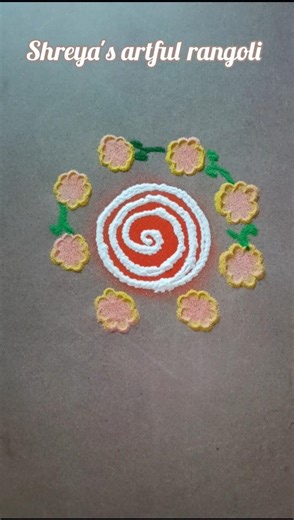 easy and beautiful rangoli design for daily used #ytshorts #rangoli #youtubeshorts #shorts #viral