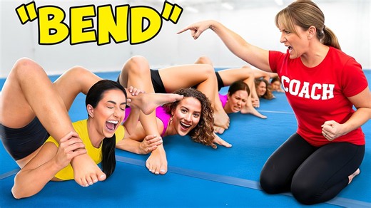 Determined contortionist survives a grueling workout at a strict school