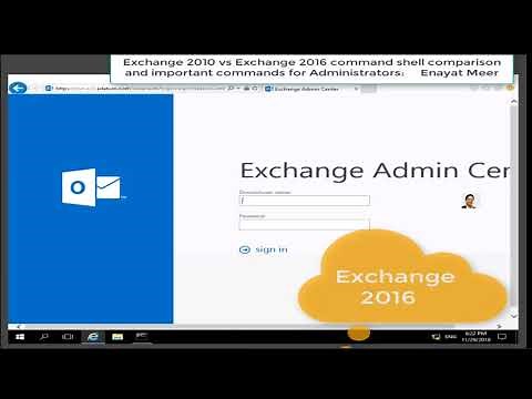 Exchange 2016 Vs 2010 Shell Commands for Admins