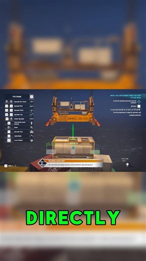 LOWER THE CRANE! First Time Playing Docked ! - Port Simulation | Part 1 #shorts