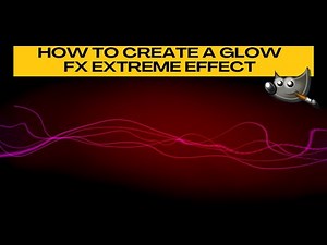 Create a Glowing 'FX Extreme' Lines Effect in GIMP