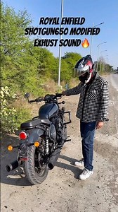 Royal enfield shotgun650 modified exhaust sound🔥 #royalenfield #shotgun650 #modifiedexhaust